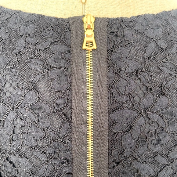 Phoebe Couture black Lace Dress SZ 4 Cap Sleeve. - Picture 9 of 11